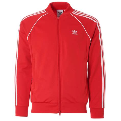 adidas originals sst fleece track top|adidas originals tracksuit red.